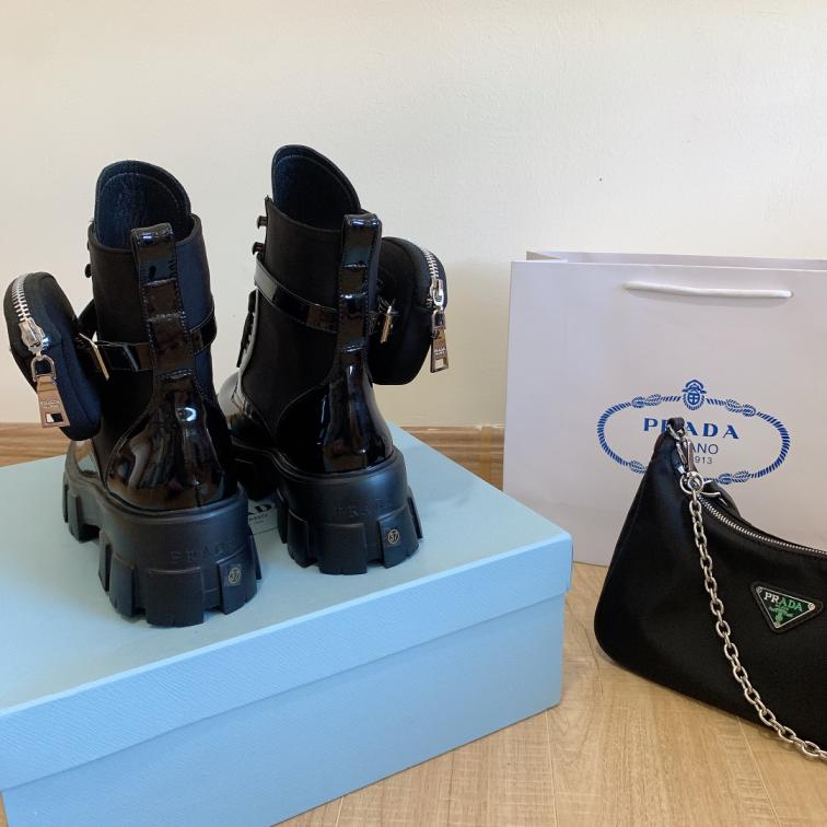 Prada leather boots