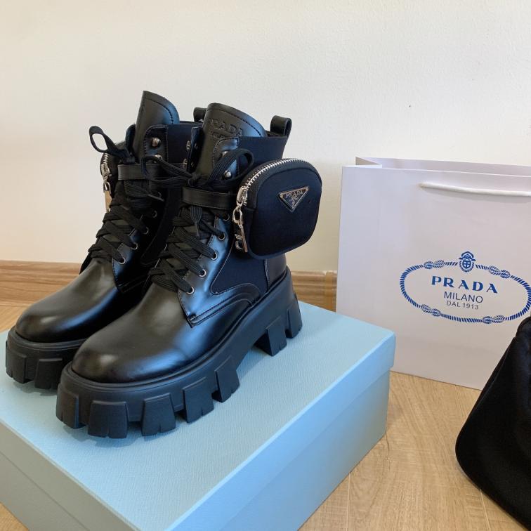 Prada leather boots
