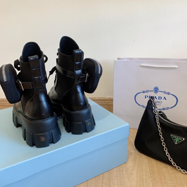 Prada leather boots