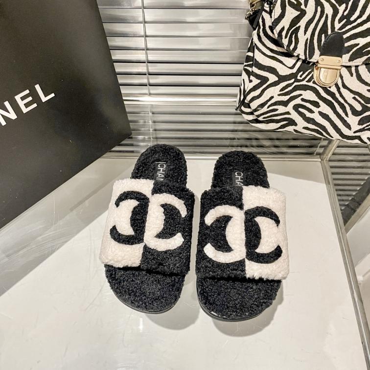Chanel CC Wool slippers