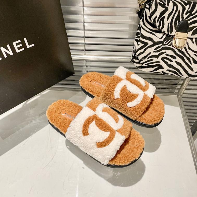 Chanel CC Wool slippers