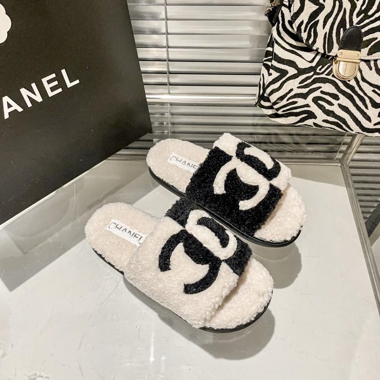 Chanel CC Wool slippers