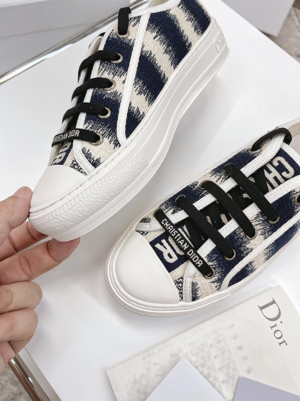 DIRO embroidery flat canvas sneaker 135434