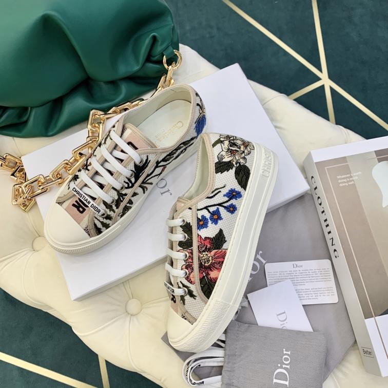 DIRO embroidery flat canvas sneaker 135431