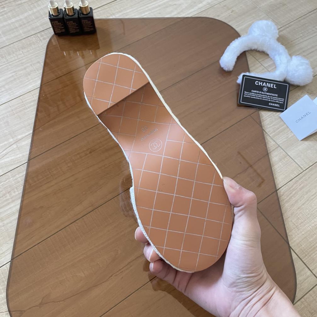Chanel women knitting Thick slippers