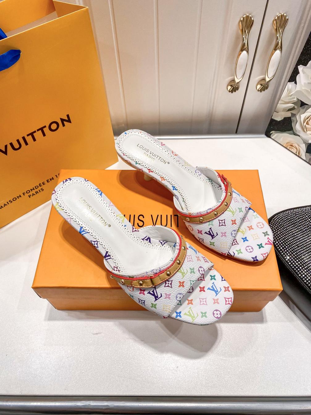 Louis Vuitton LV heel slippers 135868