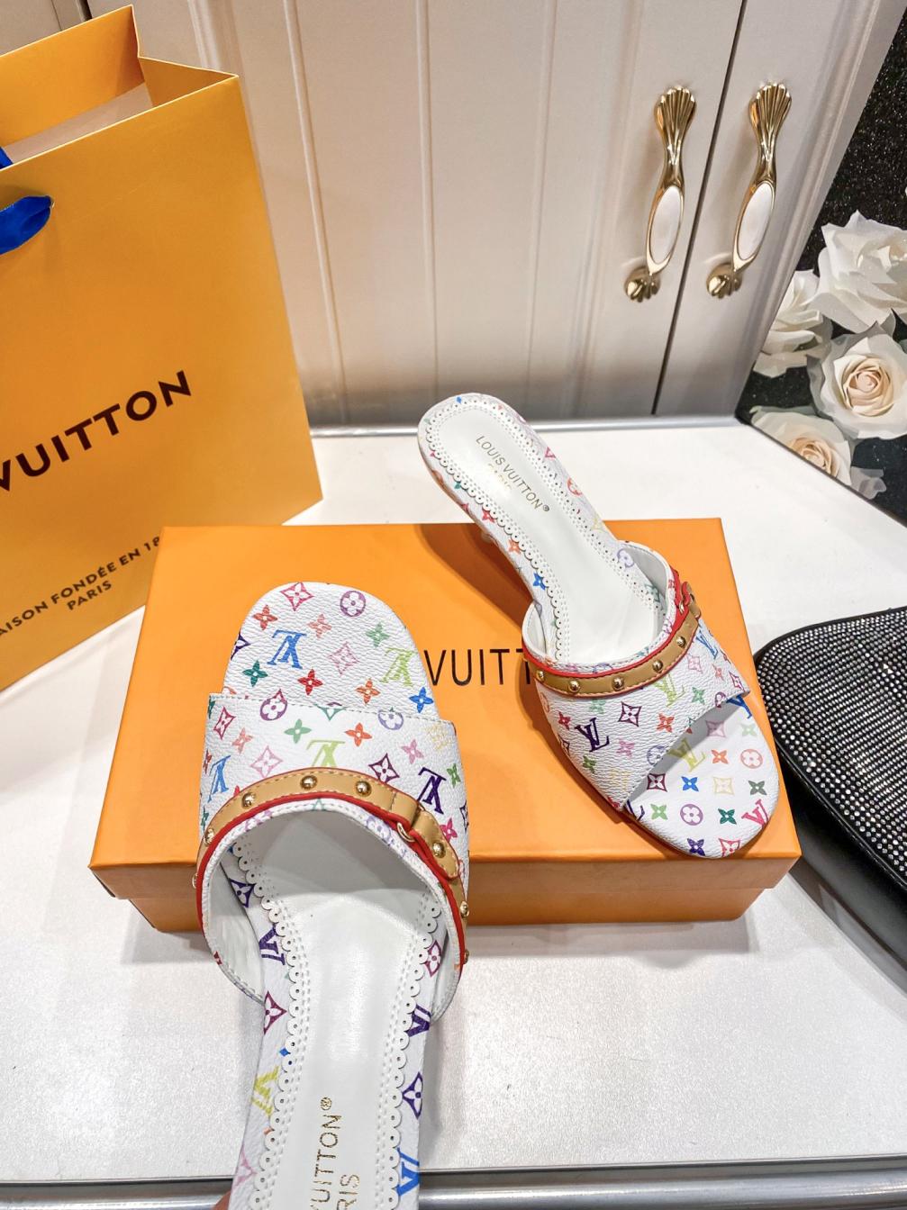 Louis Vuitton LV heel slippers 135868