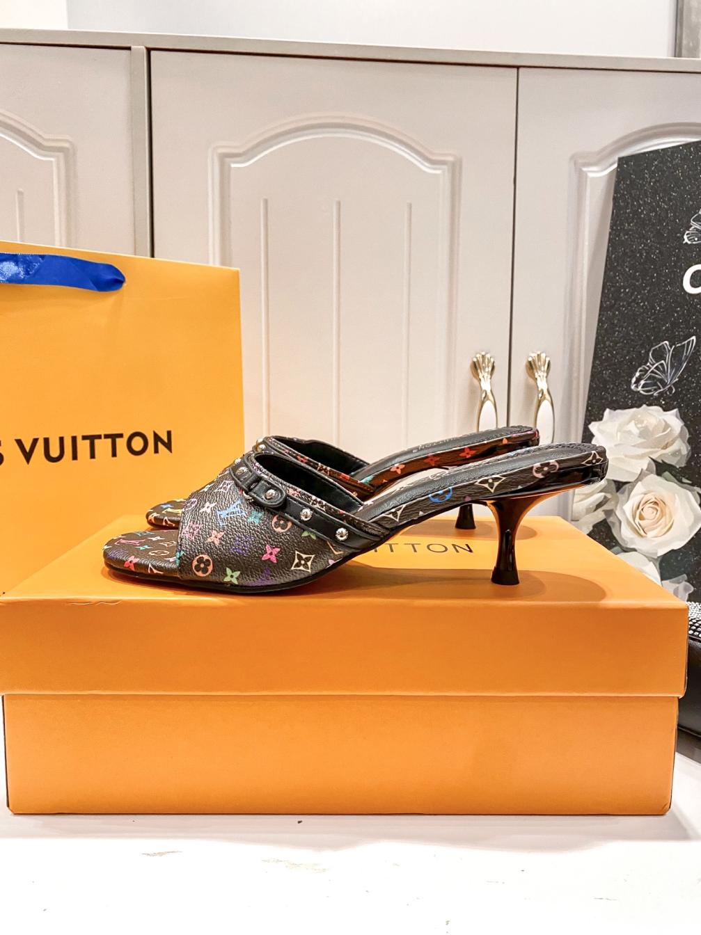 Louis Vuitton LV heel slippers