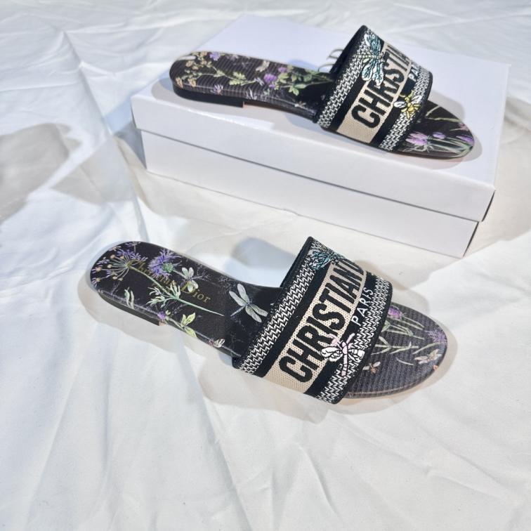 Dior NEW 2025 women flat slippers