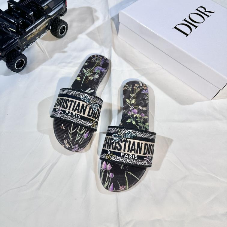 Dior NEW 2025 women flat slippers