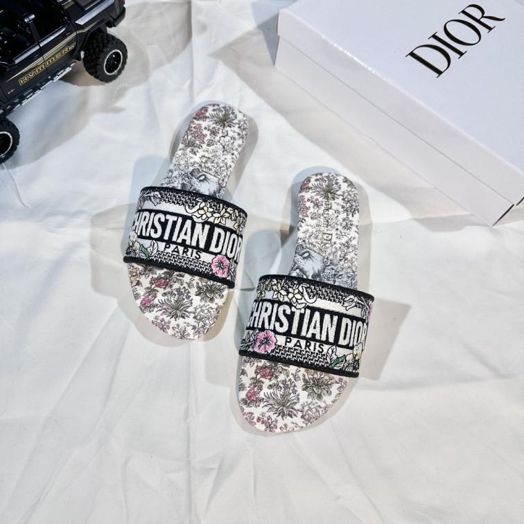 Dior NEW 2025 women flat slippers
