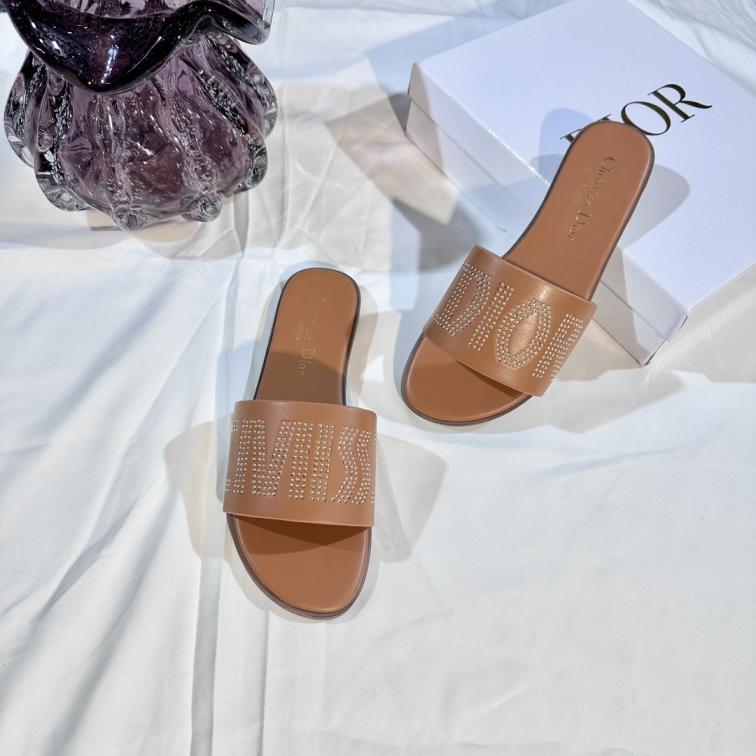 Dior NEW 2025 women flat slippers