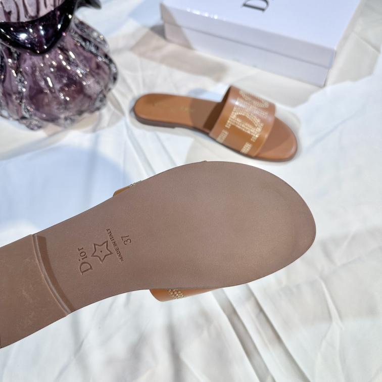 Dior NEW 2025 women flat slippers