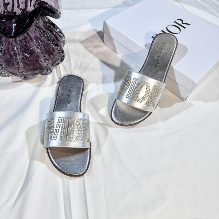 Dior NEW 2025 women flat slippers