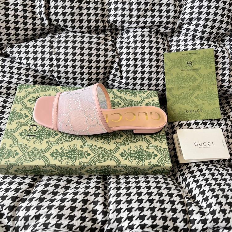 GUCCI GG PINK slippers 135907