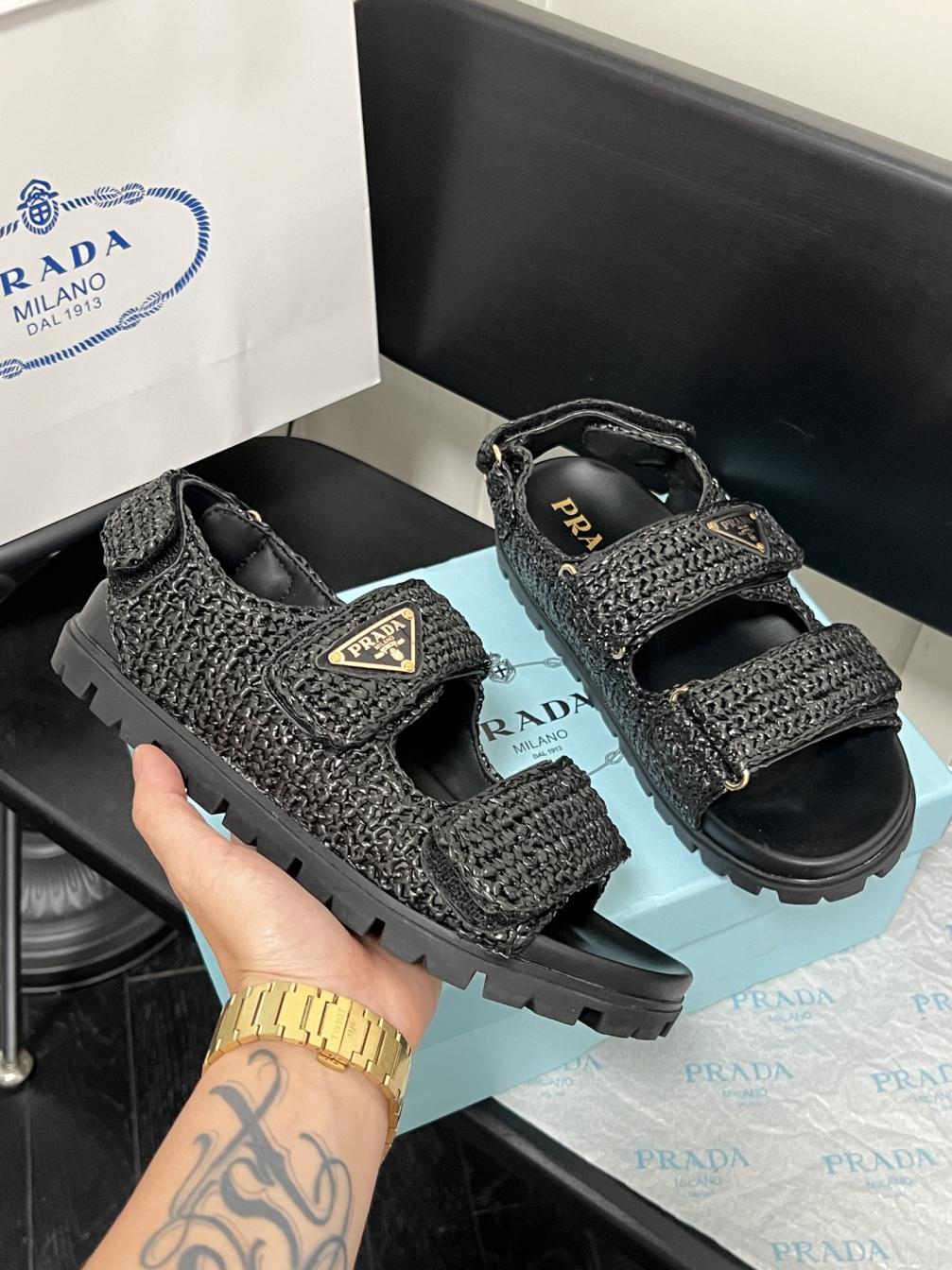 2025ss PRADA Wave sandals 135927