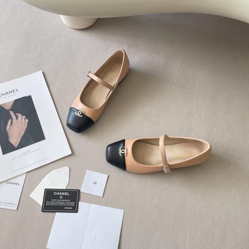 CHANEL CC bowknot 25S flat shoes