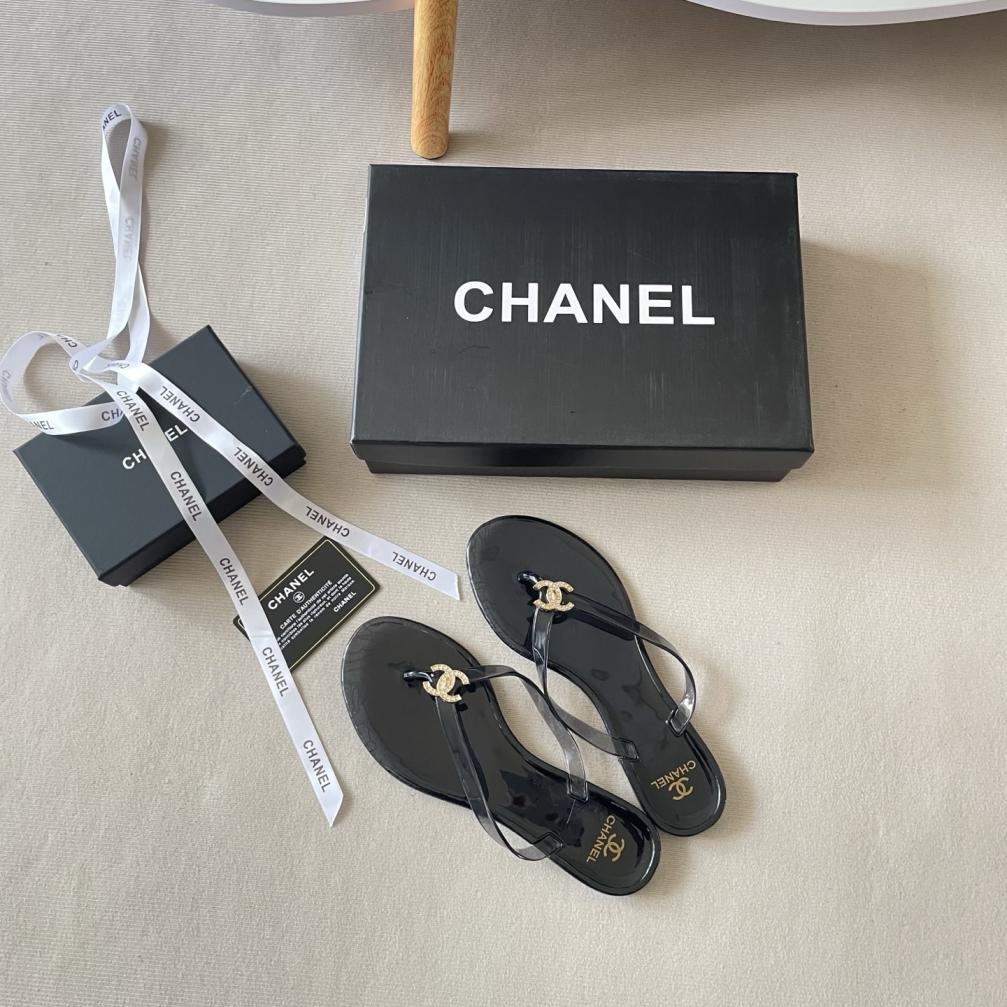 Chanel CC 2026 jelly sandals /jelly flip flops