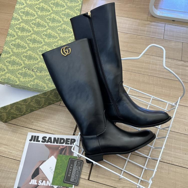 GUCCI long leather boots